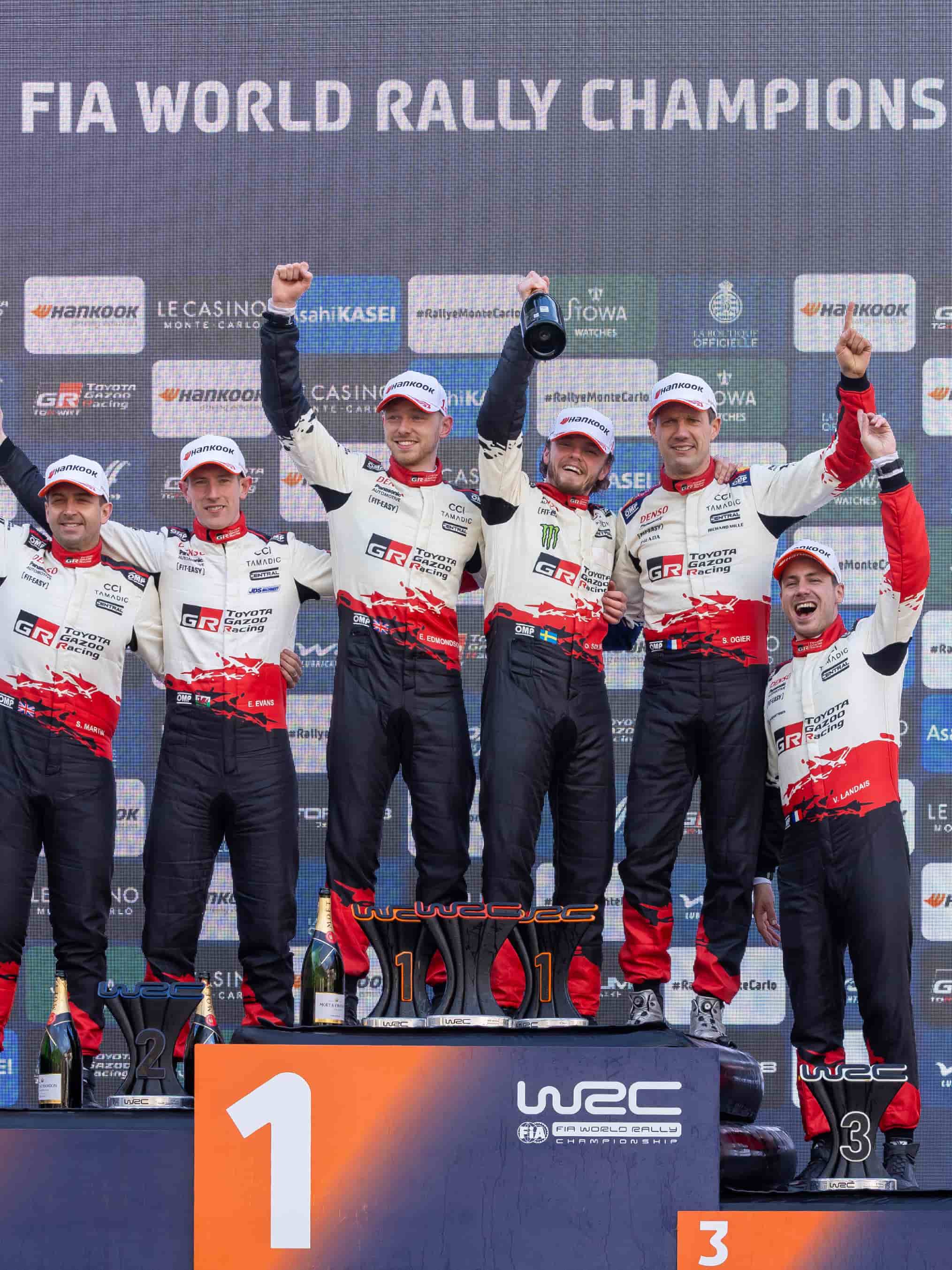 تیمی پێشبڕکێی تۆیۆتا گازوو سەرکەوتنێکی مێژوویی تۆمارکرد بە بەدەست هێنانی سێ پلەی یەکەم لە ڕالی مۆنتی کارلۆ