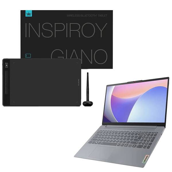 Huion Inspiroy Giano With Lenovo IdeaPad Slim 3